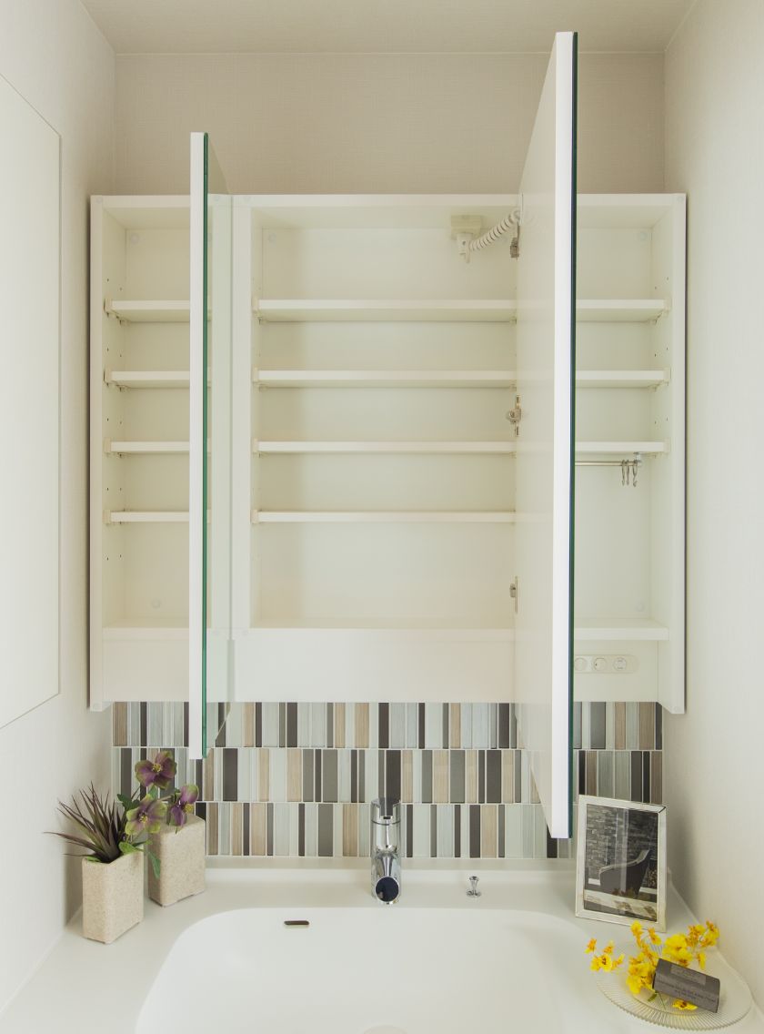 三面鏡付洗面化粧台